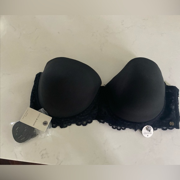 Lucky Brand Full Figure Convertible Strapless Bra Removeable Straps Wire sze 40C - Picture 2 of 16